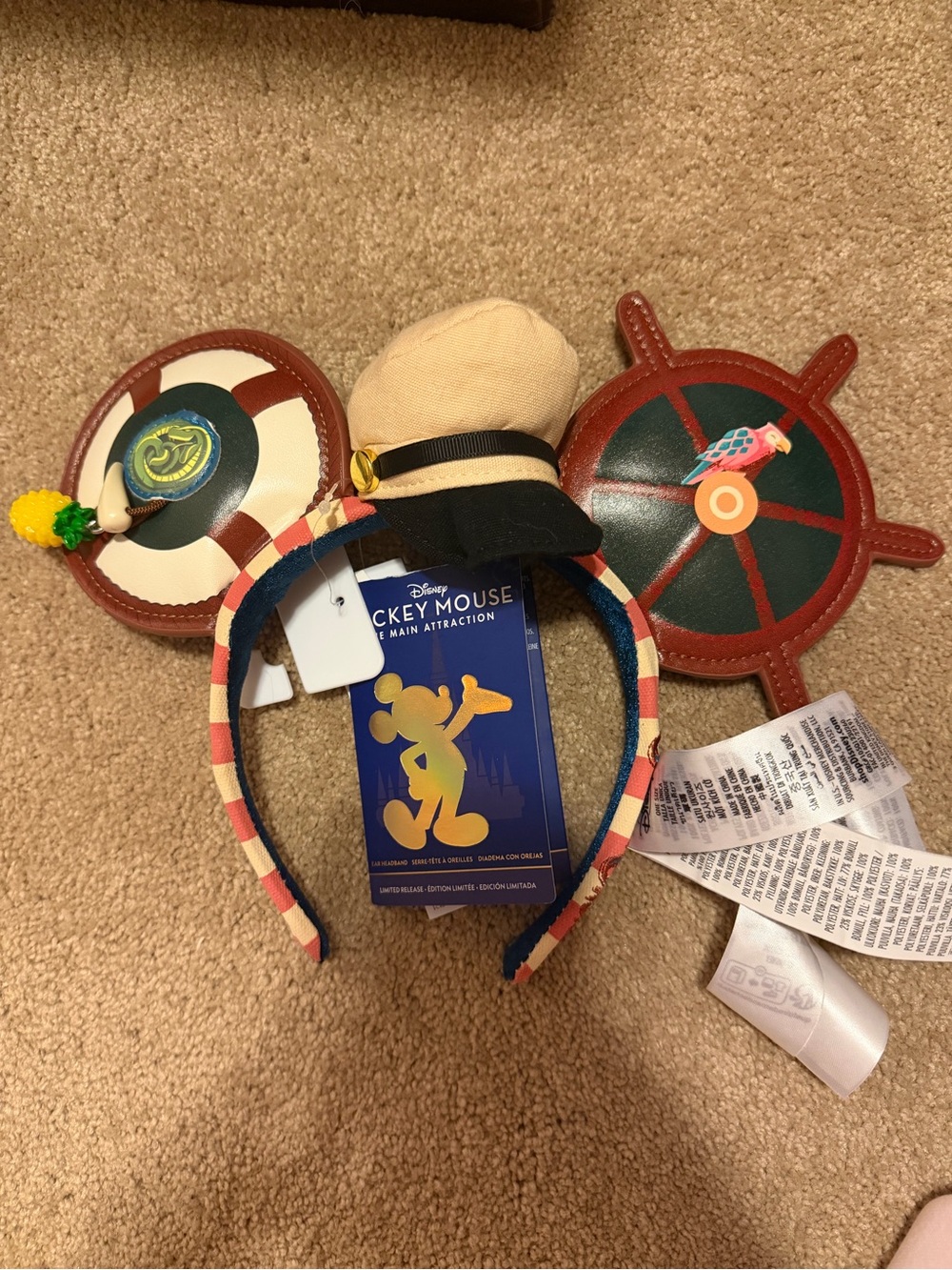 BNWT Mickey Main Attraction Jungle Cruise Ears